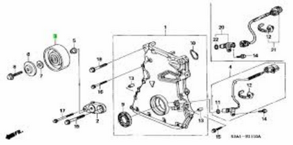 Genuine HONDA OEM S2000 AP1 AP2 2000-2009 Idle Pulley 31190-PCX-000