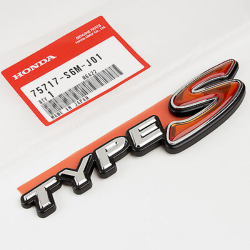 GENUINE HONDA OEM INTEGRA DC5 ACURA RSX 02-06 Type-S RED Rear Back EMBLEM Badge