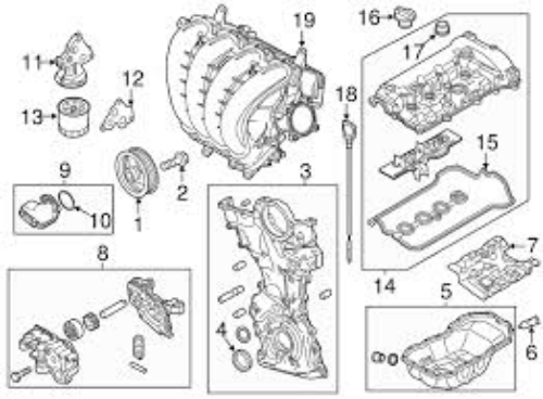 Genuine MAZDA OEM MAZDA3 2.0L PAN OIL PE07-10-400A 2012-2013