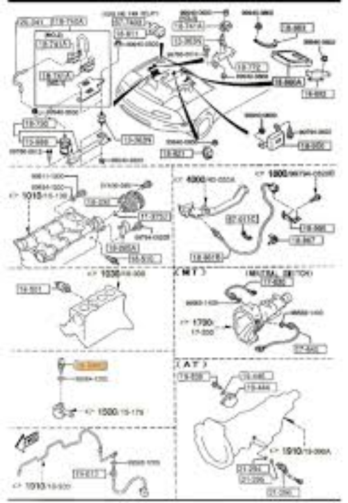 Genuine Mazda OEM Coolant Temp Sensor B593-18-840A