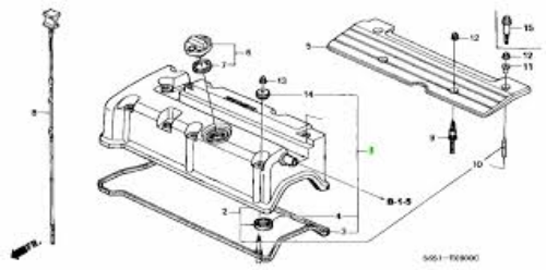 Genuine Honda OEM Acura RSX TSX CIVIC K20 K24 Valve Cover Gasket Set