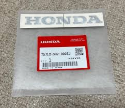 Genuine Honda OEM 88-91 CRX EF Rear Decal Sticker 75712-SH2-000ZJ