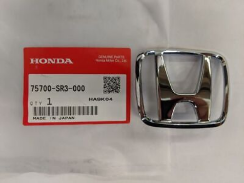 Genuine Honda OEM 92-1998 CIVIC Front Hood Chrome “H” Emblem Badge 75700-SR3-000