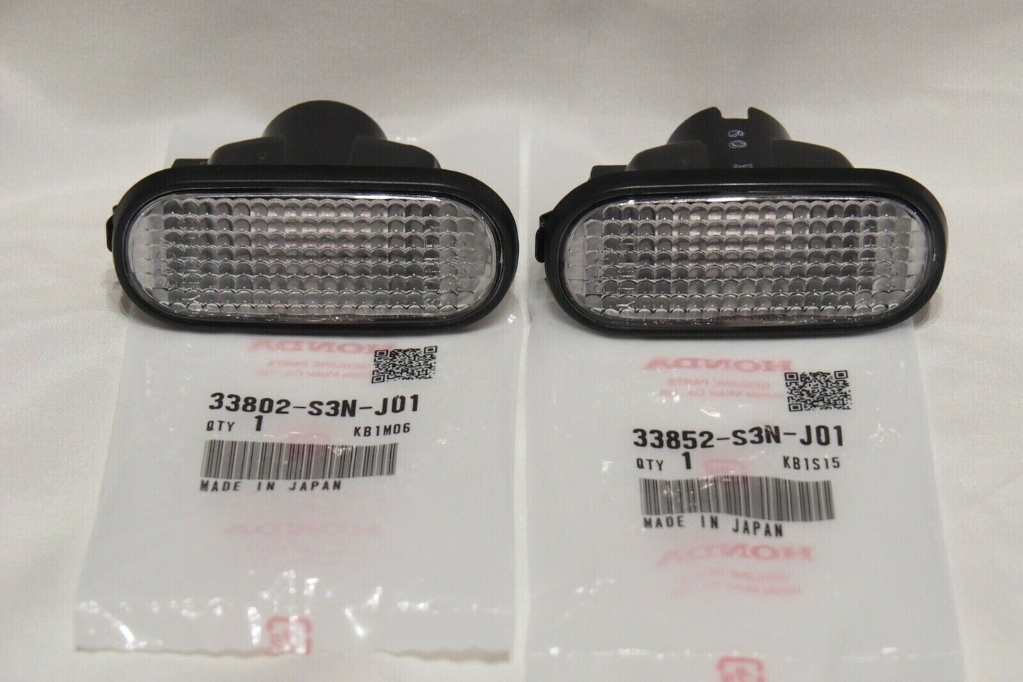 Genuine HONDA OEM INTEGRA DC2 Front Fender Side Turn Marker Lamp Light Set