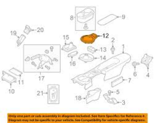 Genuine Toyota 13-16 Scion FRS 86 GT86 RC Black Center Console Ring SU003-03190