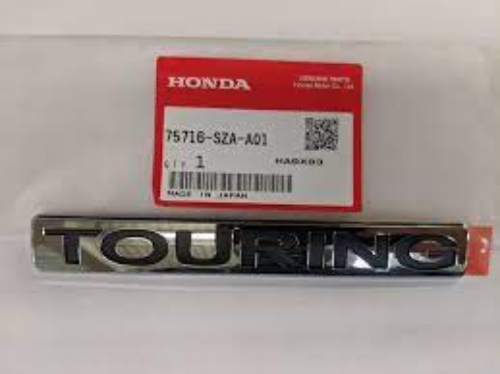 Genuine Honda OEM TOURING Rear Trunk Badge Emblem 75716-SZA-A01