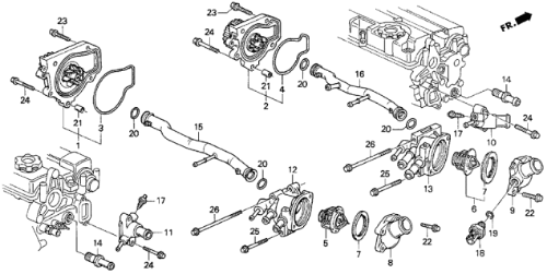 Honda OEM Timing Belt Water Pump Kit FOR 1990 - 1995 Acura Integra  1.8L B18B1