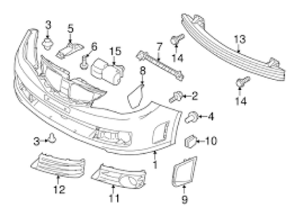 Genuine SUBARU OEM G22 (LHD) IMPREZA 5 COVER-FOG LIGHT, LEFT 57731FG320WU
