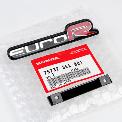 Honda OEM JDM Acura TSX Accord Euro R Emblem SET  75731-SEA-R01 75732-SEA-901