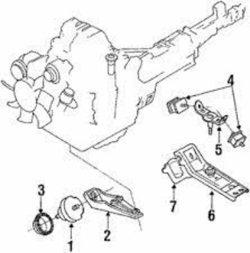 Genuine Mazda Rx7 Rx-7 Transmission Mount Y Bracket (FC02-39-350) 1989 To 1991