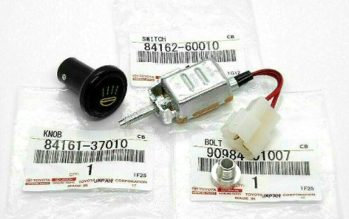 Genuine TOYOTA OEM Land Cruiser FJ40 BJ40 Foglight Fog Light Lamp Switch & Knob