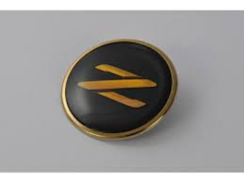 NISSAN OEM Fairlady Z Z32 HZ32 CZ32 300ZX Front Bonnet Hood Emblem Gold Budge