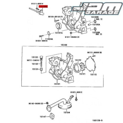Genuine TOYOTA SUPRA JZA80 MK4 93-98 2JZ-GTE Crank Position Sensor 90919-05006