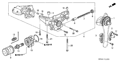 Honda Genuine Civic 4D Balancer Shaft Chain Tensioner 13450-RAA-A02 Japan New