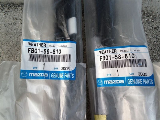 Genuine MAZDA OEM Part 1986-91 RX7 Outer Door Window Weather Strip LH&RH Set NEW