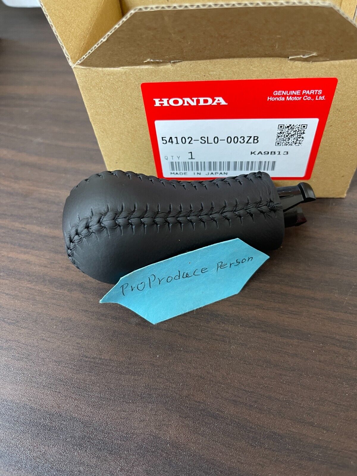 GENUINE HONDA ACURA NSX NA1 NA2 Manual Black Leather Shift Knob 54102-SL0-003ZB