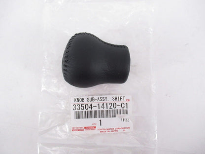 Genuine TOYOTA Celica MR2 Spyder 00-05 BLACK LEATHER SHIFT KNOB 33504-14120-C1