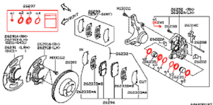 Subaru Genuine Seal Kit 26297FA0518A