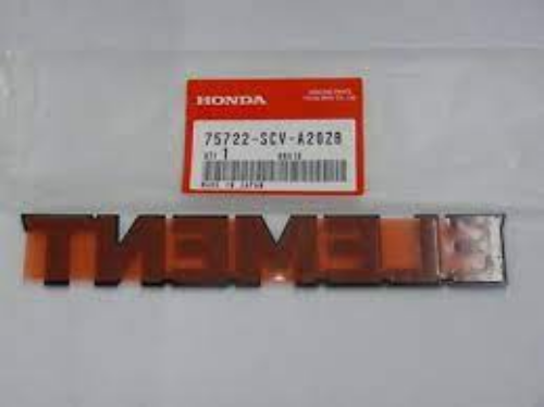 Genuine Honda OEM 2007-08 Element SC Rear Emblem Black Badge 75722-SCV-A20ZB