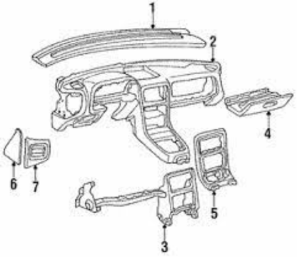 Mazda OEM RX7 Radio Stereo Surround Bezel S4 FC3S Trim Interior RX-7 1986-1988