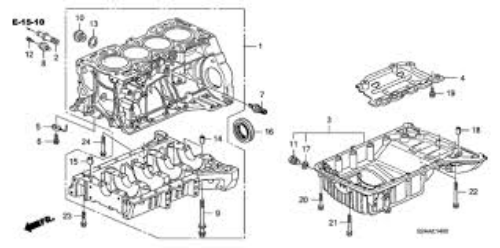 Genuine Honda OEM S2000 AP1 AP2 F20C F22C Oil Jet Squirter Bolt 15290-PCX-000 x4