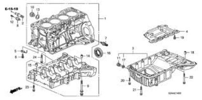 Genuine Honda OEM S2000 AP1 AP2 F20C F22C Oil Jet Squirter Bolt 15290-PCX-000 x4