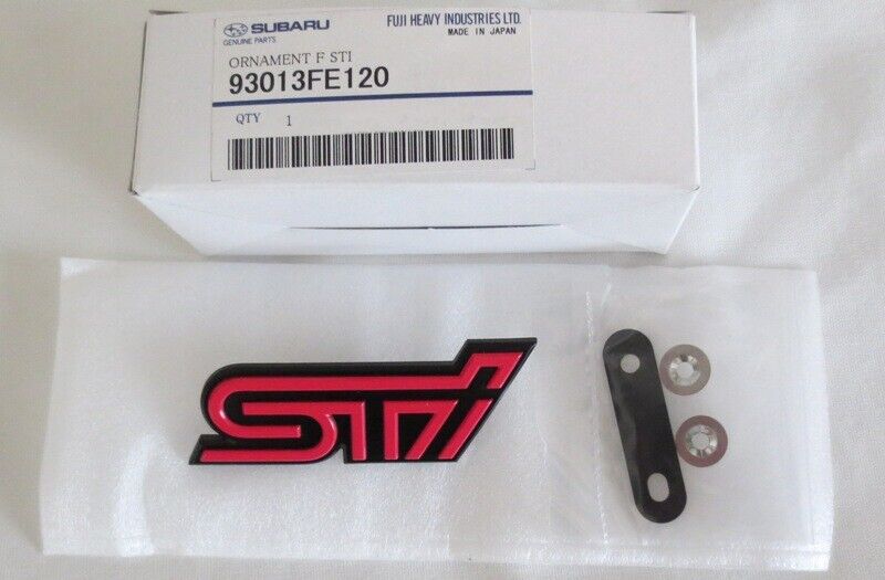 Subaru Genuine OEM STi Pink Grille Badge Plastic Mesh 2005 WRX STi 93013FE120