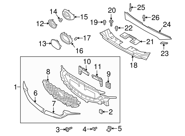 Genuine MAZDA OEM 16-19 CX-5 CX-9 CHROME FRONT GRILLE EMBLEM 2016 2017 2018 2019