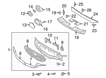Genuine MAZDA OEM 16-19 CX-5 CX-9 CHROME FRONT GRILLE EMBLEM 2016 2017 2018 2019