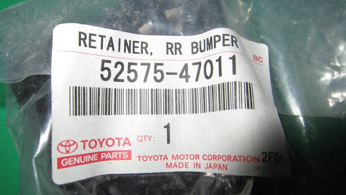 Genuine  Toyota OEM 2004-2009 Prius Retainer, Rear Bumper Side, RH 52575-47011