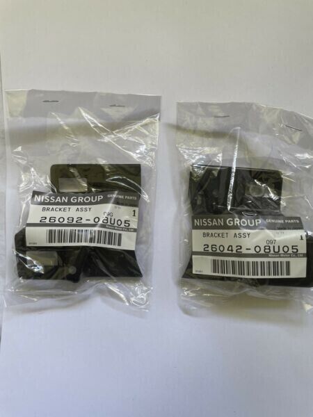 Genuine NISSAN 1989-1994 SKYLINE GT-R BNR32 Head Lamp Bracket Assy RH & LH Set