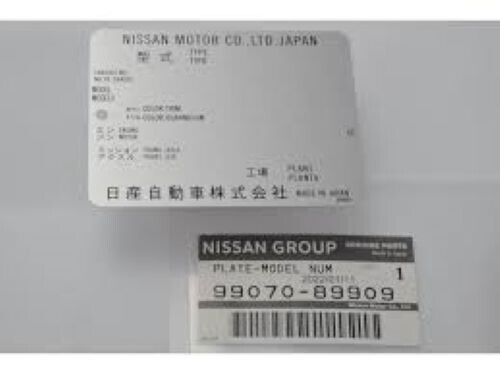 NISSAN Genuine 99070-89909 DATSUN Model Plate 240Z 280Z B110 B120 B210 B310 510