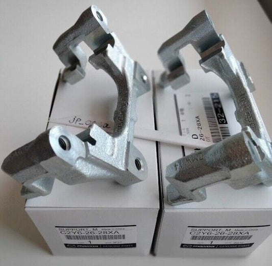 Genuine MAZDA OEM MAZDA5 CR CW Disc Brake Caliper Bracket C2Y6-26-28XA Set of 2