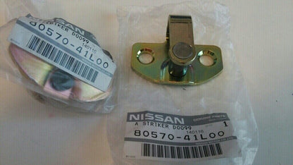 Genuine Nissan 80570-41L00 x2 Door Lock Striker Latch Left Right Set S12 200SX