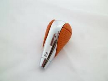 Genuine Lexus OEM IS-F 2010-12 Orange Leather & Chrome Shift Knob 33504-53100-E0