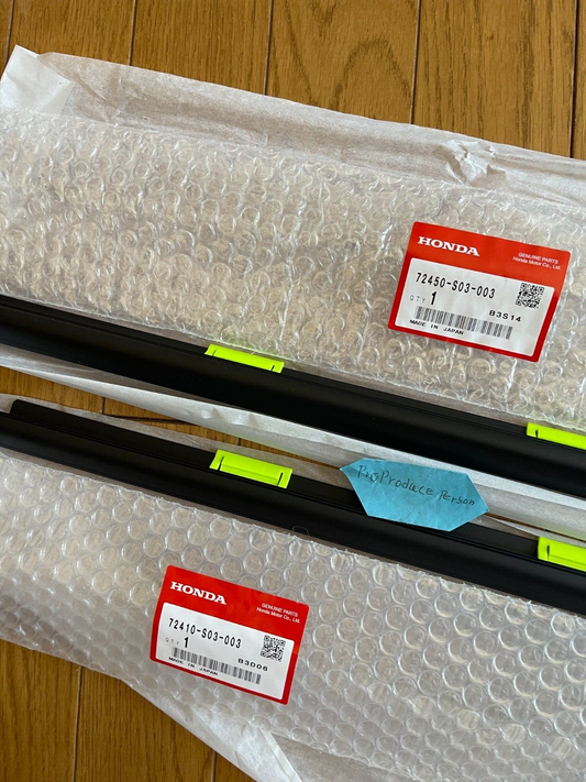 Genuine HONDA Door Window Weather Molding Trims RH & LH SET CIVIC EK9 EK4