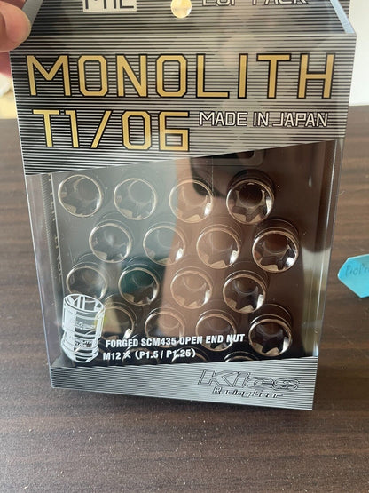 Genuine KYO-EI KICS MONOLITH T1 / 06 [ M12 X P1.5] 20PCS OEM MN01GK