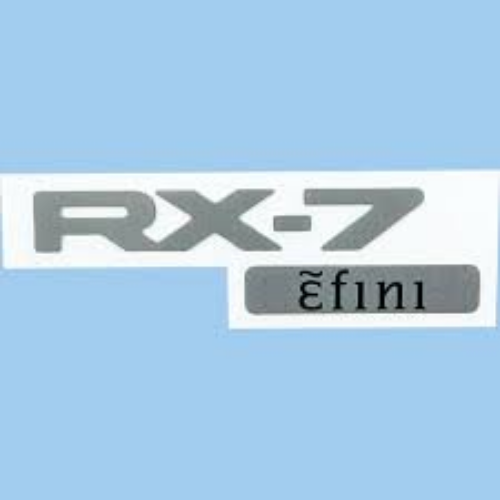 Genuine MAZDA OEM RX-7 RX7 FD3S Efini Silver Rear Emblem Badge F100-51-711C