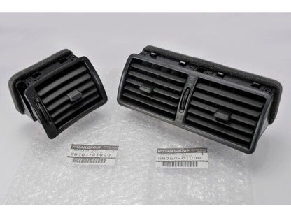 Genuine Nissan OEM Left & Center AC Ventilator Vents Kit for R32 Skyline GTR GTS