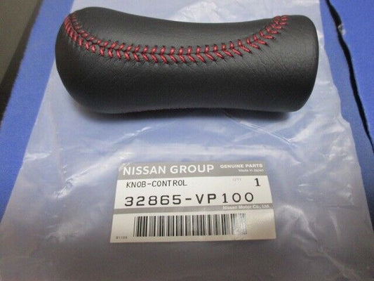 Genuine Nissan OEM 90-96 300ZX Fairlady Z Z32 Red Stitch Leather Shift Knob