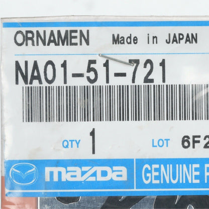 Genuine Mazda OEM 1990-1997 Miata Rear Chrome Emblem w/ Black Lettering