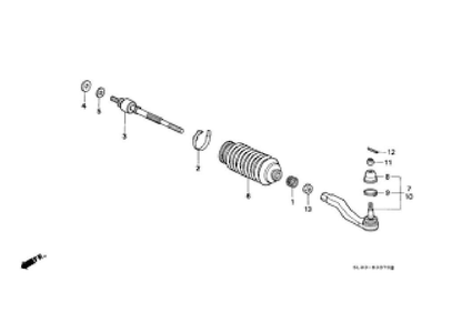 HONDA Genuine OEM ACURA  Tie Rod End LH & RH Set NSX NA1 NA2