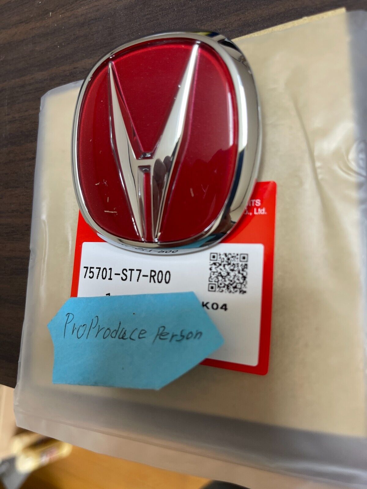 Genuine Honda Acura  RED A Emblem Front and Rear 97-01 Integra DC2 Type-R