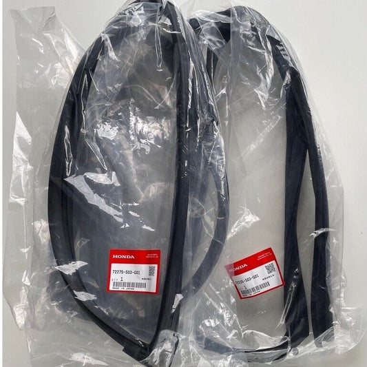Genuine Honda OEM Door Runchannel Weatherstrip EK Civic 2DR 3DR L＆R Set 96-00