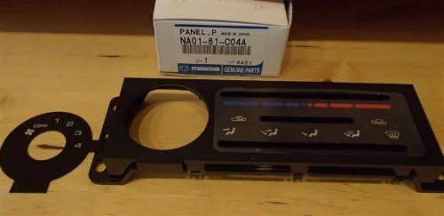 Mazda OEM  1990-1997 Miata Interior Trim Heater Control Panel Plate NA01-61-C04A