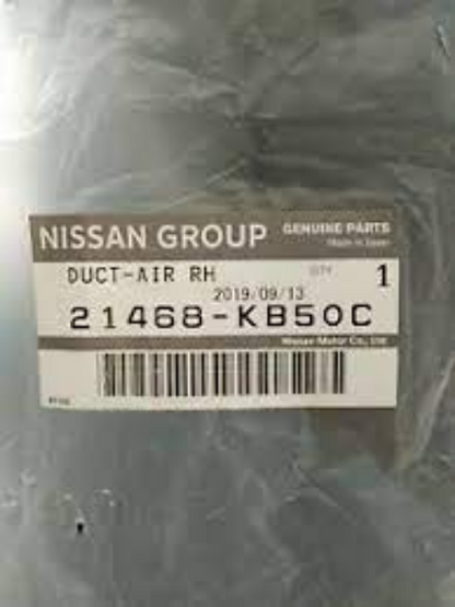 GENUINE NISSAN OEM 21468-KB50C GT-R DBA-R35 RH AIR INTAKE (OIL COOLER) DUCT