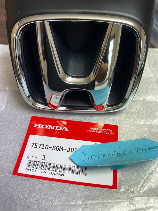 New Genuine Honda Acura 05-06 RSX Front Grill Black H Emblem Badge 75710-S6M-J01