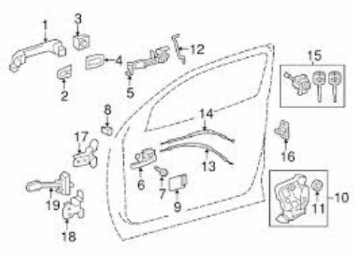 GENUINE TOYOTA 2007-15 TUNDRA 08-14 SEQUOIA RIGHT FRONT DOOR CHECK 68610-0C023