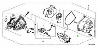 Genuine Honda Civic 1992-2000 Distributor Cap and Distributor Rotor Ignition Kit