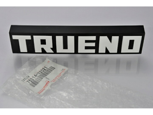 Genuine Toyota  OEM Corolla Sprinter Trueno AE86 83-87 Front TRUENO Emblem Badge